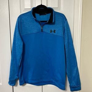 Under Armour Men’s blue quarter zip - size Large